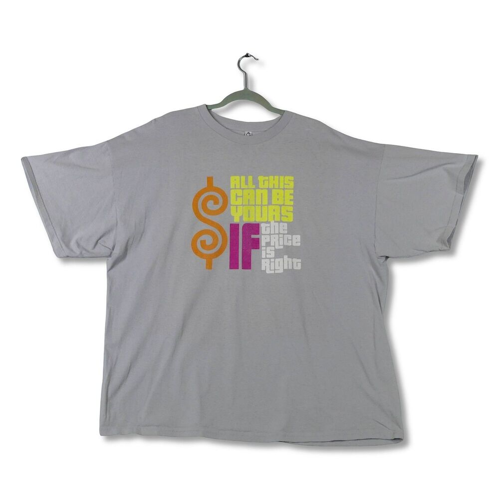 Alstyle Heavyweight Price Is Right Funny Graphic T-shirt Gray 3XL